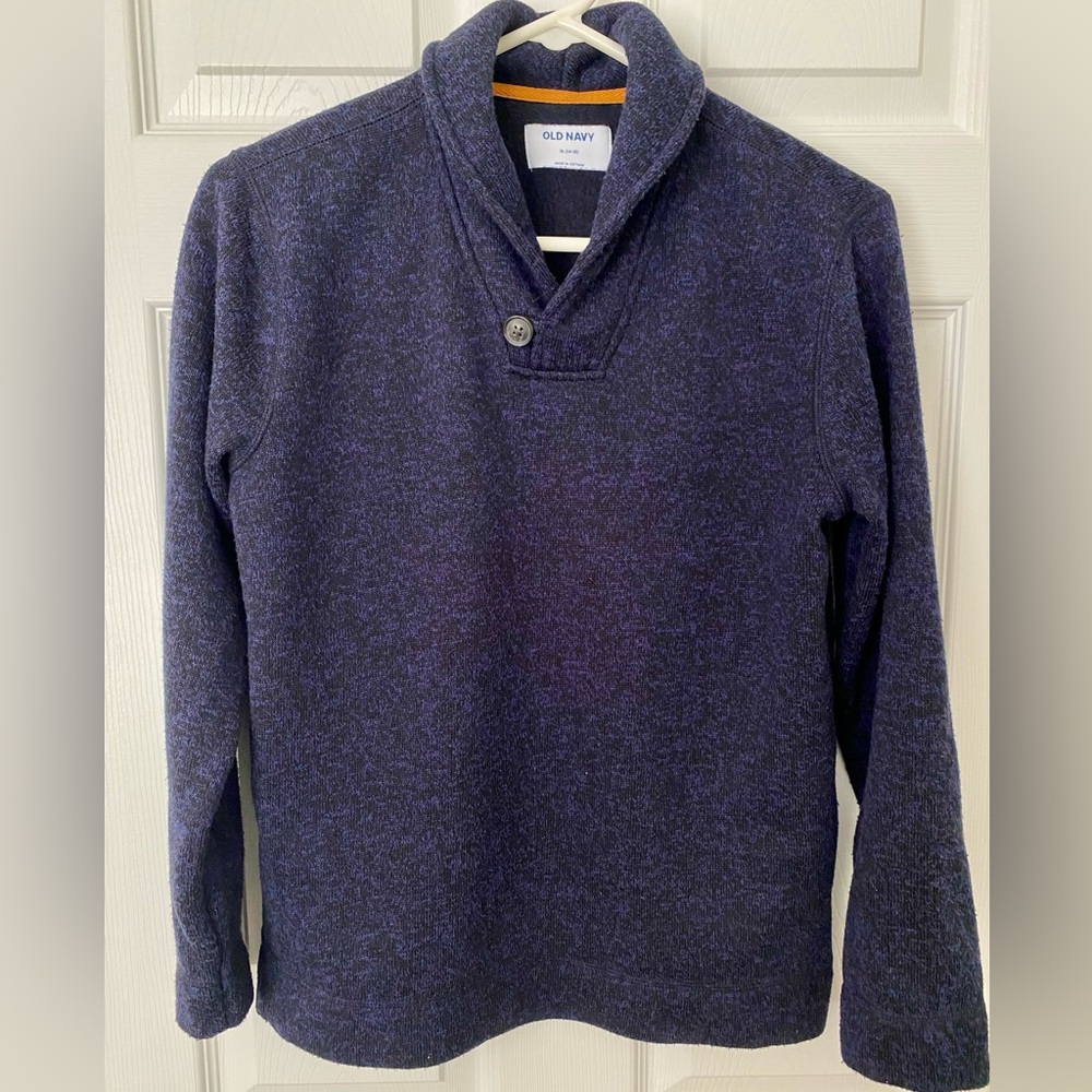 Boys Old Navy Sweater; Size XL (14/16); Navy Blue; Button Detail; Like New